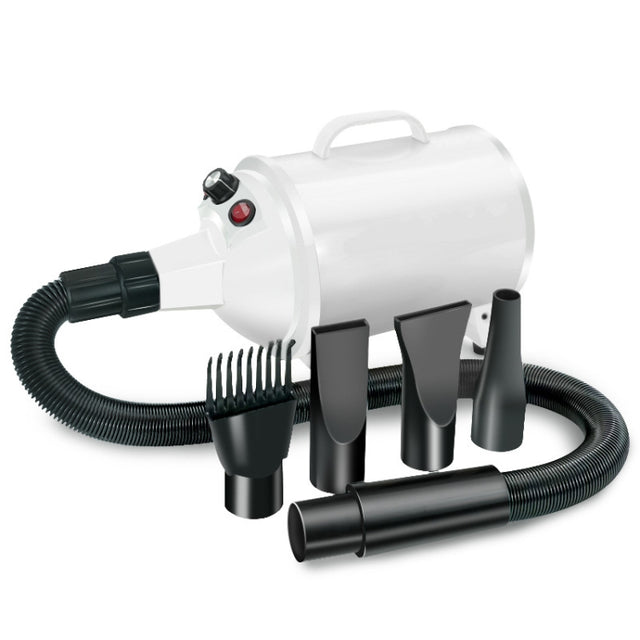 2100W Dog Dryer Stepless Speed Pet Hair Blaster Pet Water Blower 220V AU Plug(Pure White)