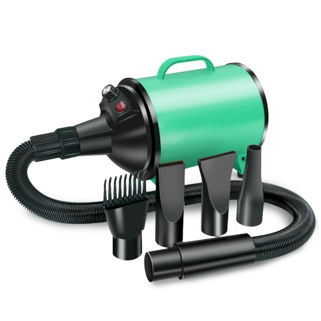 2100W Dog Dryer Stepless Speed Pet Hair Blaster Pet Water Blower 220V AU Plug(Green Black)