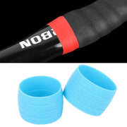 WEST BIKING 2pairs Road Bike Handlebar With Retaining Ring Brake Cable Protector(Light Blue)