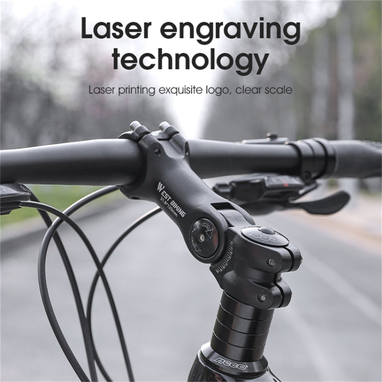 WEST BIKING Mountain Bike Adjustable Handlebar Angle Riser Handlebar Lift Accessories 25.4x100mm