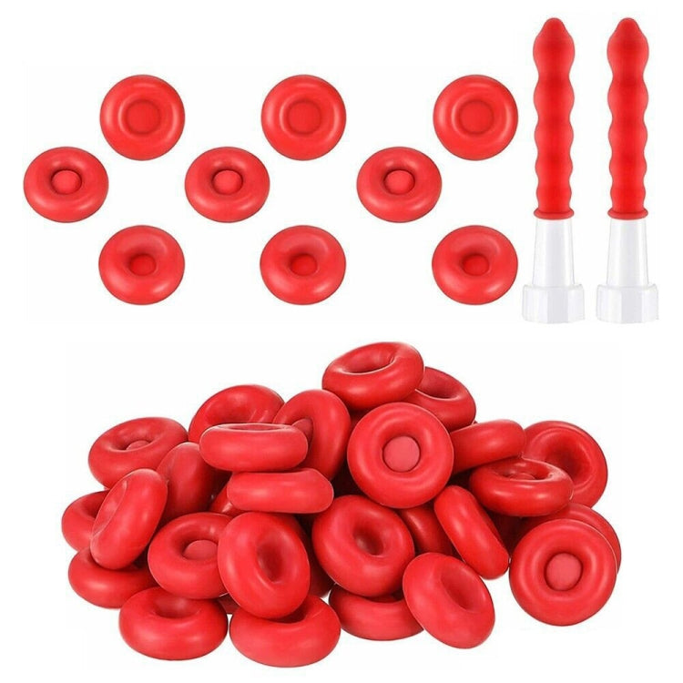 50pcs Glass Glue Nozzle Sealing Cap Leak-proof Sleeve Glass Glue Nozzle Protective Sleeve