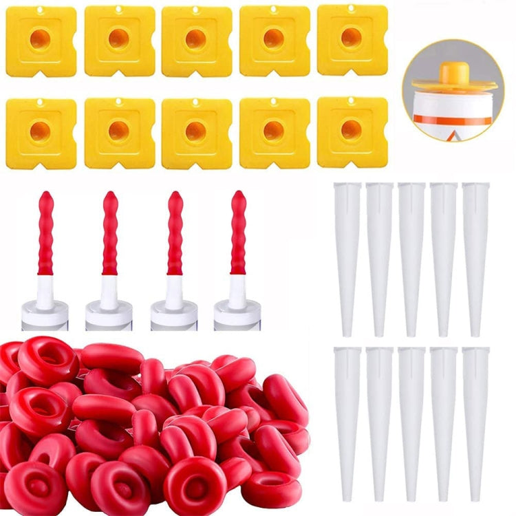 100pcs Glass Glue Nozzle Sealing Cap Leak-proof Sleeve Glass Glue Nozzle Protective Sleeve