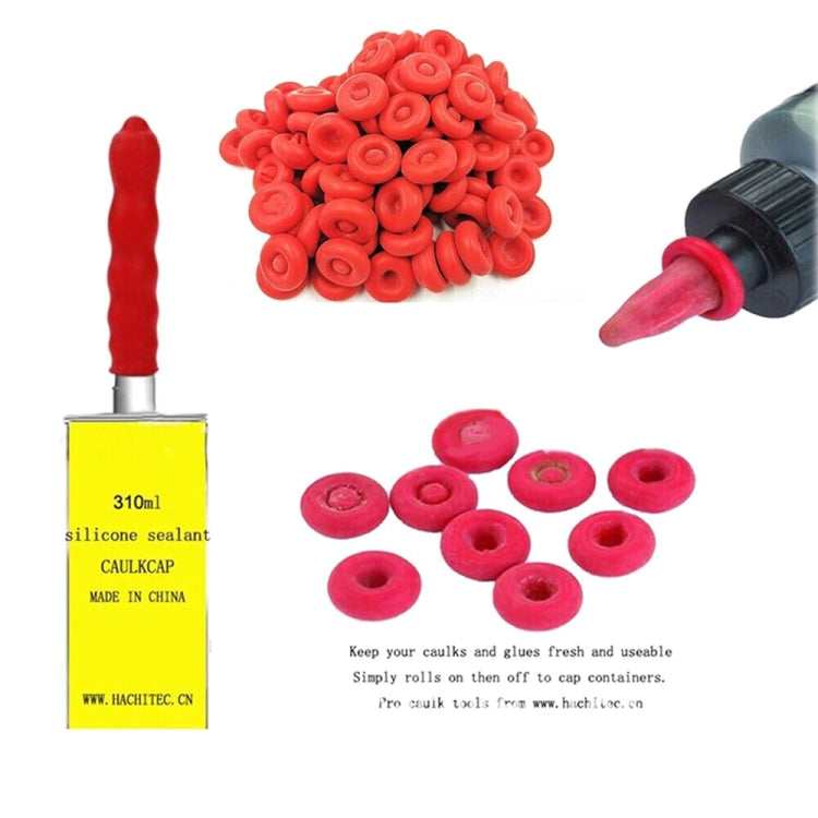 50pcs Glass Glue Nozzle Sealing Cap Leak-proof Sleeve Glass Glue Nozzle Protective Sleeve