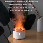 Volcanic Essential Oil Aroma Diffuser Ultrasonic Air Humidifier, Model: Two-color Remote Control(UK Plug)