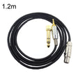 1.2m For K240 / K141 / K271 / K702 / Q701 / K712 Headphone Cable Mini Cartoon Head Upgrade Line(Black) - Headset Accessories by PMC TechLife | Online Shopping South Africa | PMC TechLife | Buy Now Pay Later Mobicred