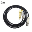 2m For K240 / K141 / K271 / K702 / Q701 / K712 Headphone Cable Mini Cartoon Head Upgrade Line(Black) - Headset Accessories by PMC TechLife | Online Shopping South Africa | PMC TechLife | Buy Now Pay Later Mobicred