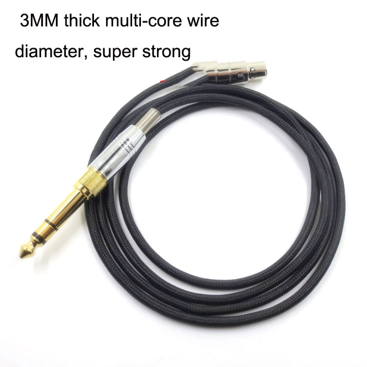 1.2m For K240 / K141 / K271 / K702 / Q701 / K712 Headphone Cable Mini Cartoon Head Upgrade Line(Black)