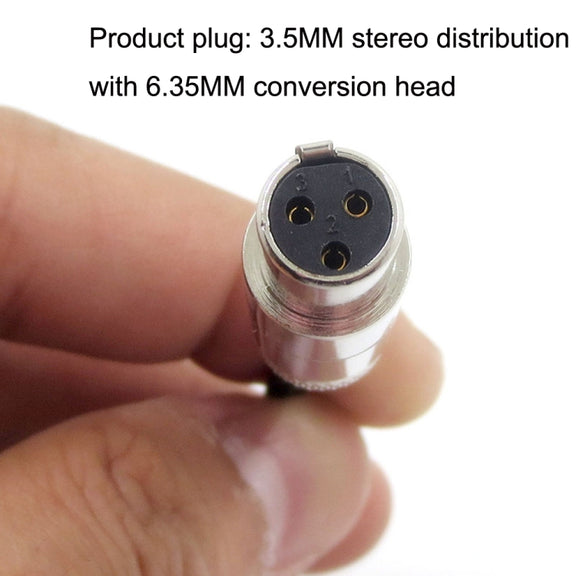 1.2m For K240 / K141 / K271 / K702 / Q701 / K712 Headphone Cable Mini Cartoon Head Upgrade Line(Black)