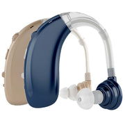 USB Charging Earhook Noise Reduction Hearing Aid Sound Amplifier(Silver)
