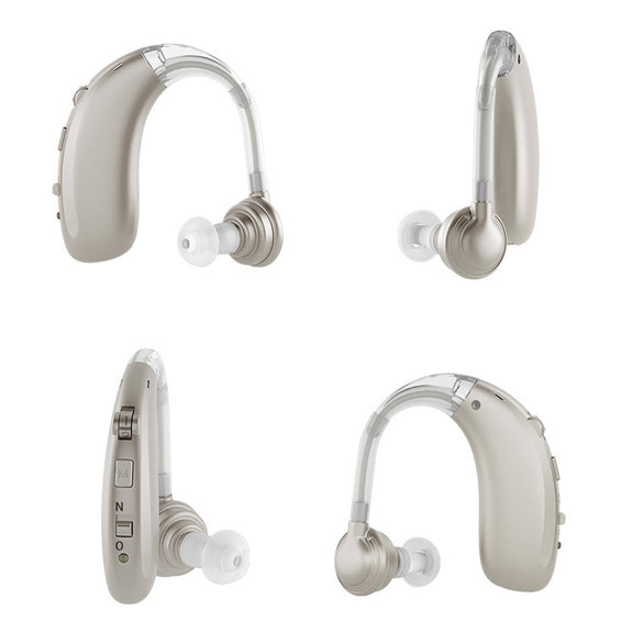 USB Charging Earhook Noise Reduction Hearing Aid Sound Amplifier(Black)