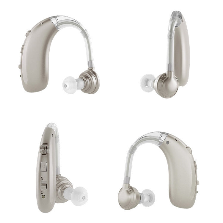 USB Charging Earhook Noise Reduction Hearing Aid Sound Amplifier(Silver)