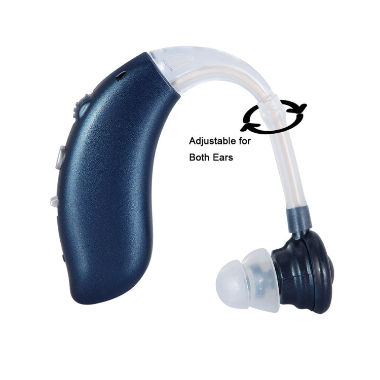USB Charging Earhook Noise Reduction Hearing Aid Sound Amplifier(Silver)