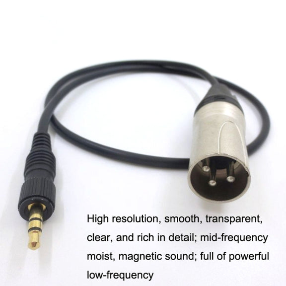 For Sony D11 / D21 / P03B Wireless Bee Microphone Pocket Camera Connection Cable, Length: 60cm(Black)