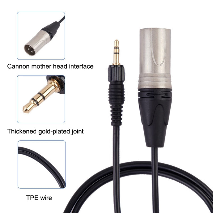 For Sony D11 / D21 / P03B Wireless Bee Microphone Pocket Camera Connection Cable, Length: 60cm(Black)