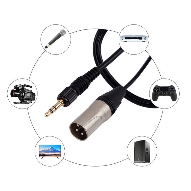 For Sony D11 / D21 / P03B Wireless Bee Microphone Pocket Camera Connection Cable, Length: 60cm(Black)