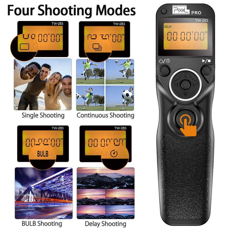 For Sony S1 Pixel TW283 Shutter Wireless Delay Remote Control SLR Shutter Flasher