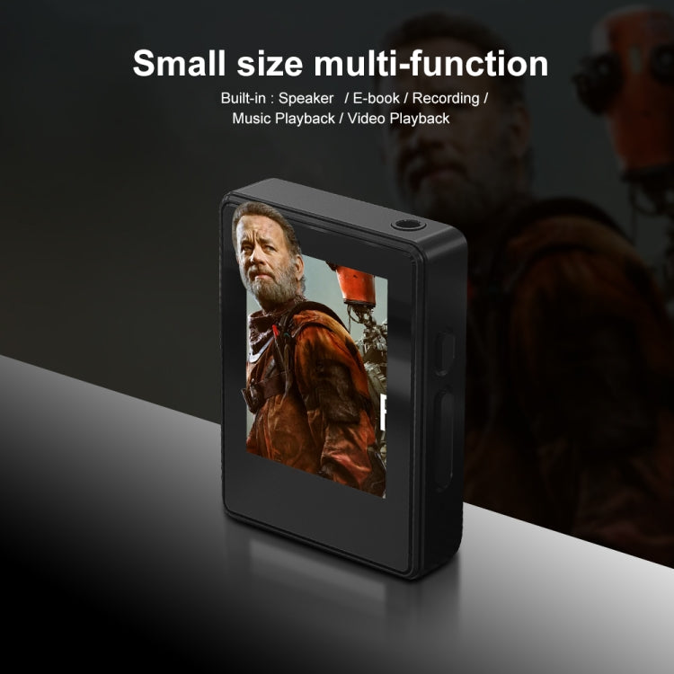 MP3 Music Player Bluetooth 5.0 Ebook Recorder MP4 Walkman Without Memory Card(Black)