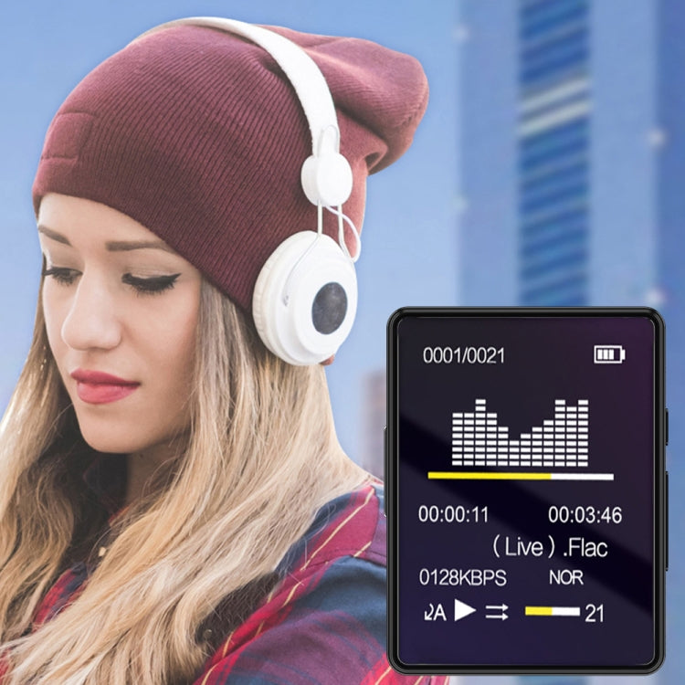 MP3 Music Player Bluetooth 5.0 Ebook Recorder MP4 Walkman Without Memory Card(Black)