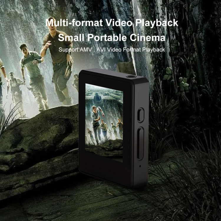 MP3 Music Player Bluetooth 5.0 Ebook Recorder MP4 Walkman Without Memory Card(Black)