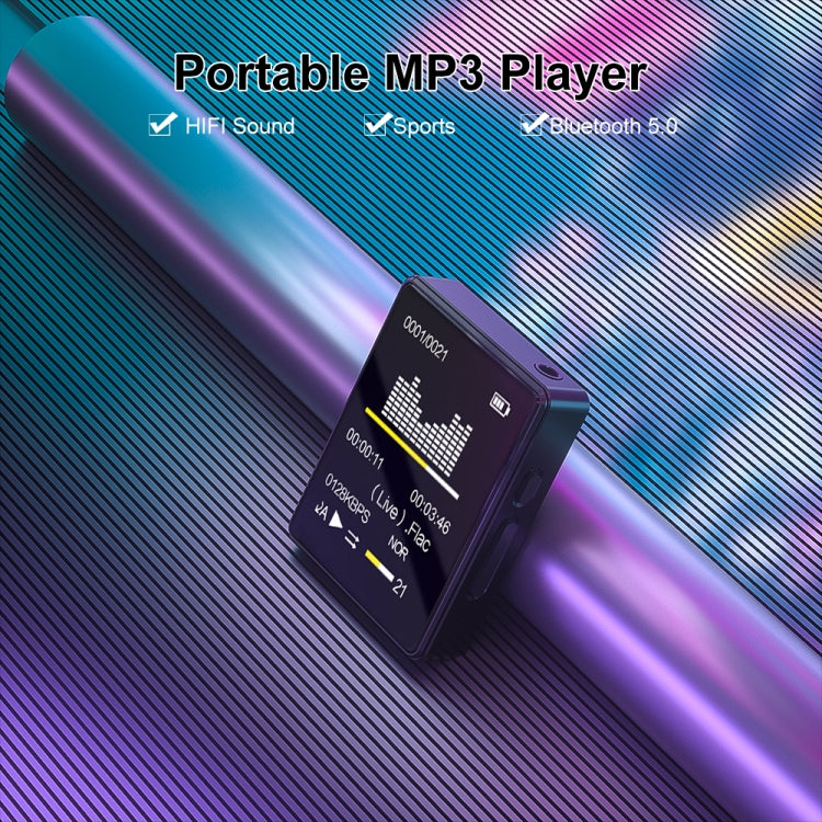 MP3 Music Player Bluetooth 5.0 Ebook Recorder MP4 Walkman Without Memory Card(Black)