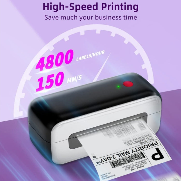 Phomemo PM246S Address Label Printer Thermal Paper Express E-Manifest Printer, Size: US(Purple)