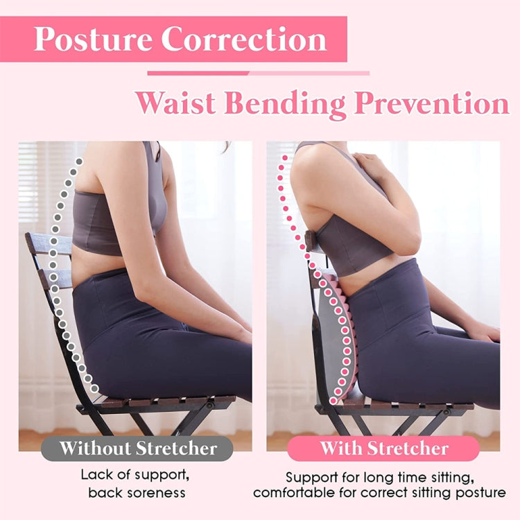 Lumbar Relaxing Massager Spinal Corrective Stretch Exercise Aid, Specification: Solid Color (Gray)