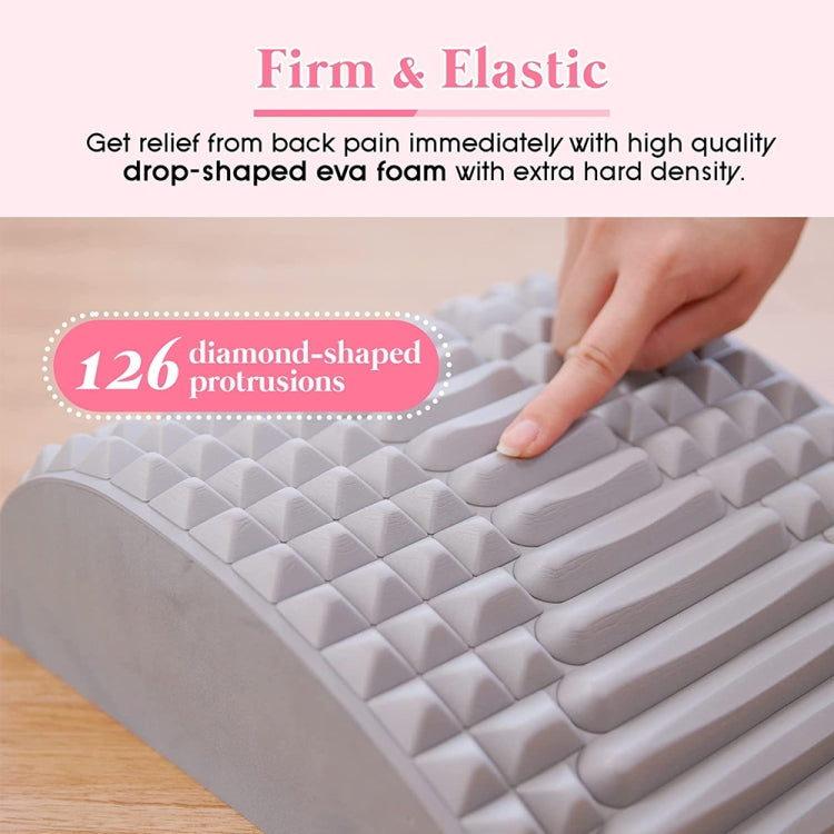 Lumbar Relaxing Massager Spinal Corrective Stretch Exercise Aid, Specification: Color Matching (Gray)