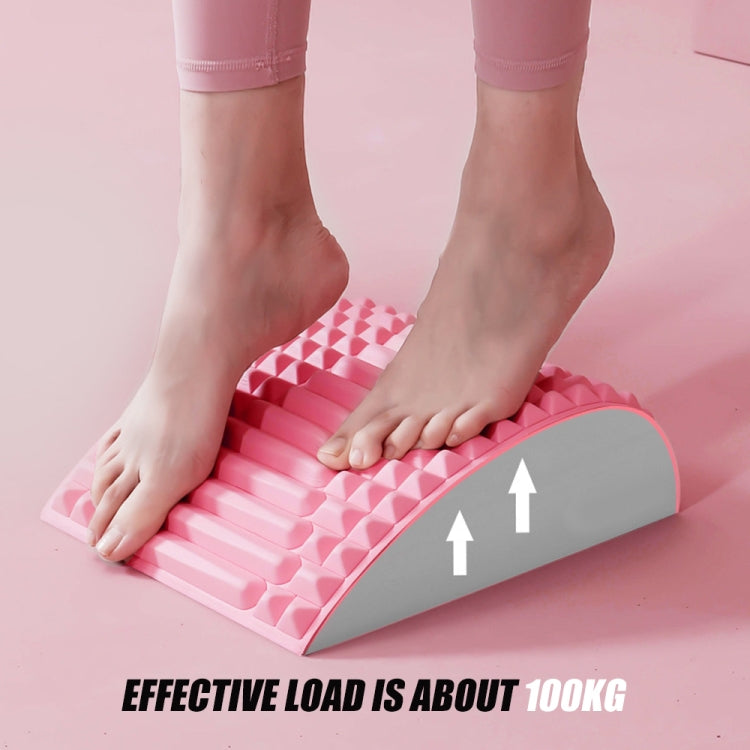 Lumbar Relaxing Massager Spinal Corrective Stretch Exercise Aid, Specification: Color Matching (Pink)