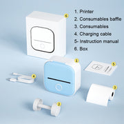 Phomemo T02 Standard Error Mini Pocket Small Portable Bluetooth Phone Photo Label Thermal Printer(Blue)