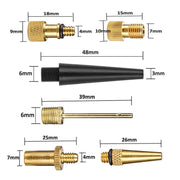 Adapter+Bending Tube Set SV/AV/DV Bicycle Valve Adapter Set Bike Ball Pump Accessories