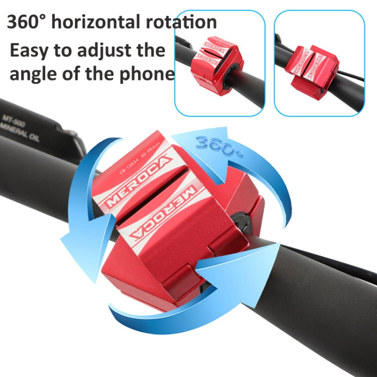 Ring Shape Bicycle Aluminum Alloy Mobile Phone Holder Motorcycle Navigation Bracket(Red)