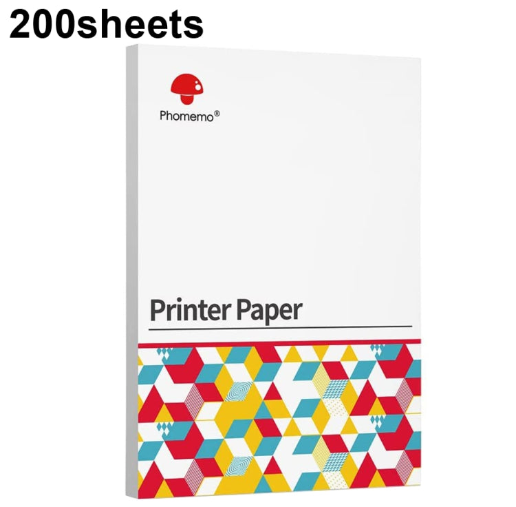 For Phomemo M08F 200sheets Thermal Printing Paper Compatible for MR.IN Brother Pocket Jet / MT800, Style: Letter