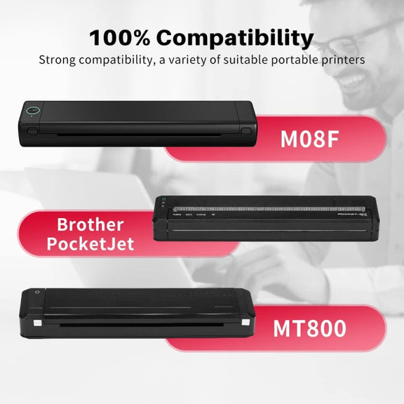 For Phomemo M08F 200sheets Thermal Printing Paper Compatible for MR.IN Brother Pocket Jet / MT800, Style: Letter