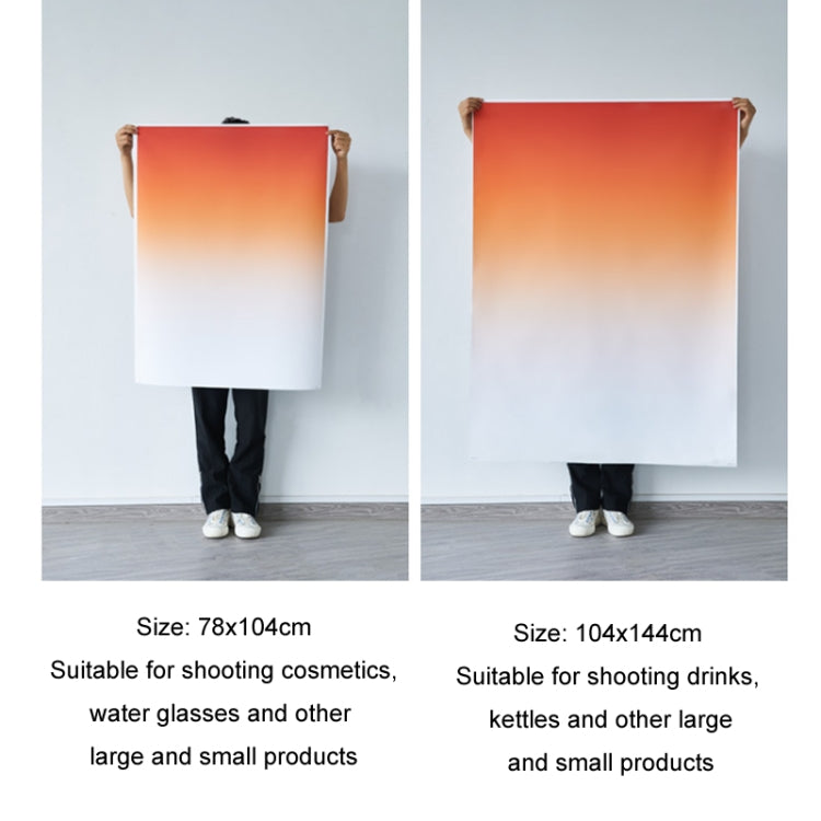106x144cm Gradient Background Paper Photography Portrait Photo Props(East Dawning)