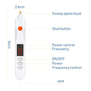 Spot Mole Pen Spot Removal Instrument Home Beauty Instrument, Spec: Charging Model UK Plug(Golden)