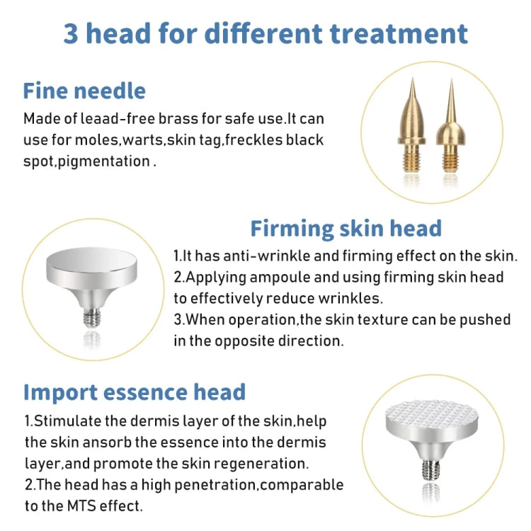 Spot Mole Pen Spot Removal Instrument Home Beauty Instrument, Spec: US  Plug -in Model(Golden)