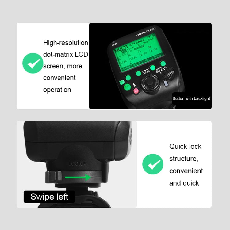 For Sony YONGNUO YN560-TX Pro High-speed Synchronous TTL Trigger Wireless Flash Trigger