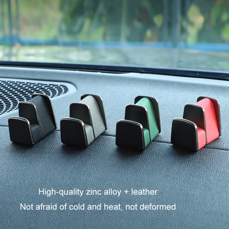 Car Dashboard Glasses Storage Multifunctional Card Holder(Red)