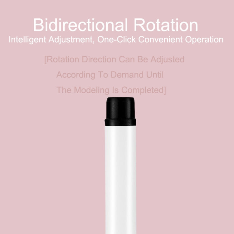Automatic Curling Iron With Bi-Directional Rotating Ceramic Glaze Coating Hair Care, Plug: UK Plug White
