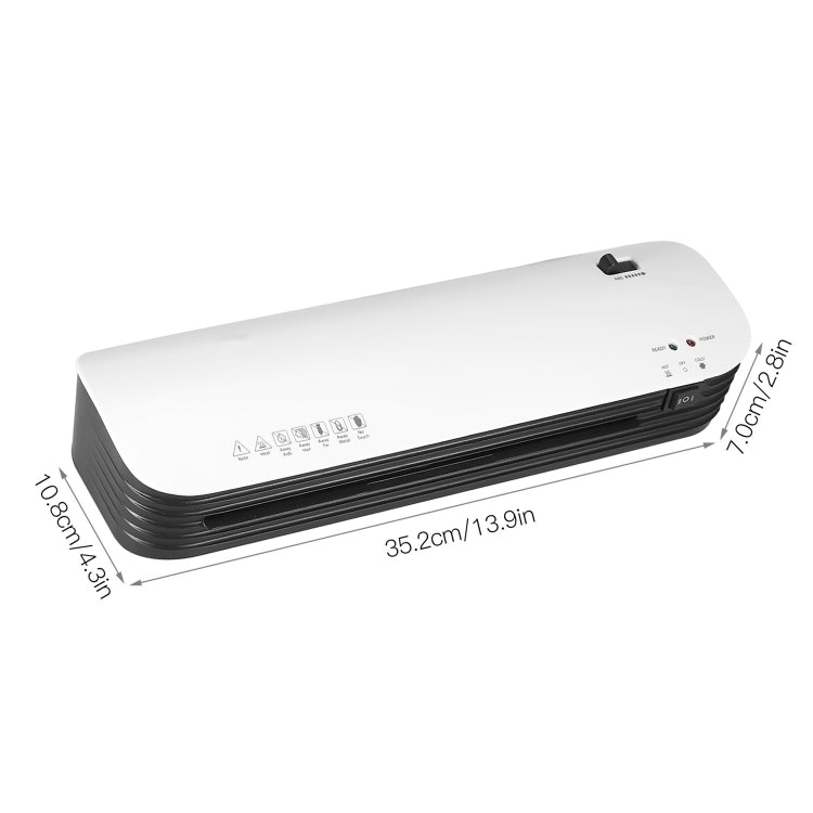 Osmile SL299 A4 Laminator Machine Set With 15 Laminating Pouches Paper Cutter Corner Rounder(US Plug)