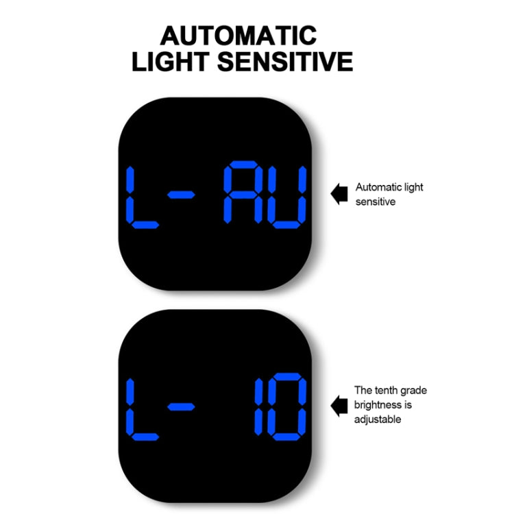 13-Inch LED Acrylic Electronic Clock Large-Screen Square Wall Clock With Timing Temperature Humidity(6632 White Orange)
