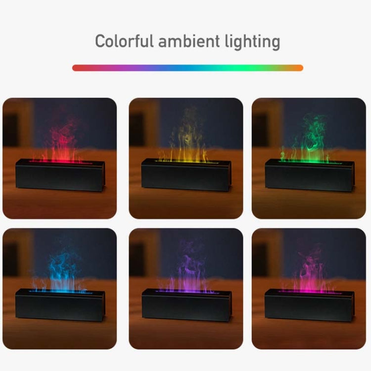DQ711  Flame Aromatherapy Diffuser Quiet USB Air Humidifier(Black)