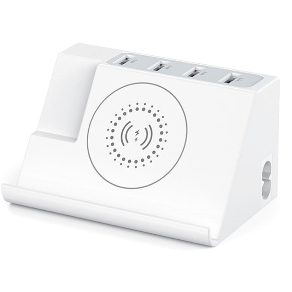 PD 20W +QC 3.0 Wireless Charging+6 Ports Multi-function Charger(EU Plug)