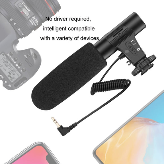 Video Recording Live Camera Mobile Conference Recording Microphone(Black)