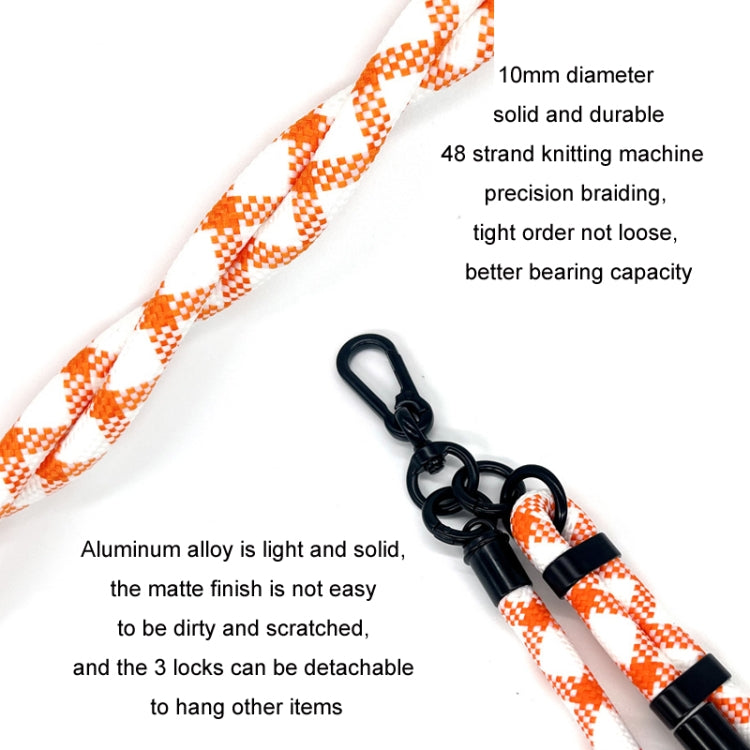 10mm Thick Rope Mobile Phone Anti-Lost Adjustable Lanyard Spacer(Camouflage Pink)