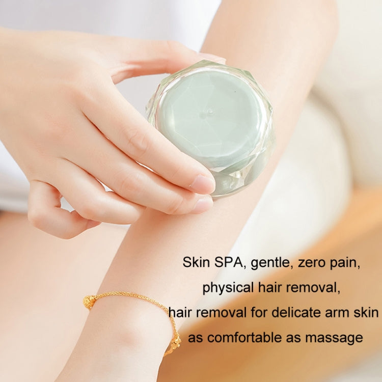 2 in 1 Double-sided Foot Grinder Crystal Glass Manual Epilator(Yellow)