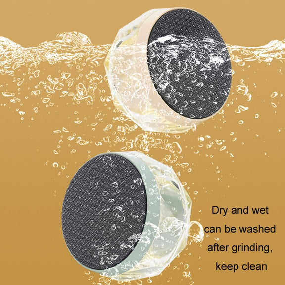 2 in 1 Double-sided Foot Grinder Crystal Glass Manual Epilator(Black)