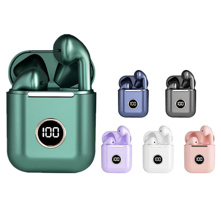 X1 TWS  LED Digital Display Wireless Noise Reduction Sport Bluetooth Headphone(Blue)