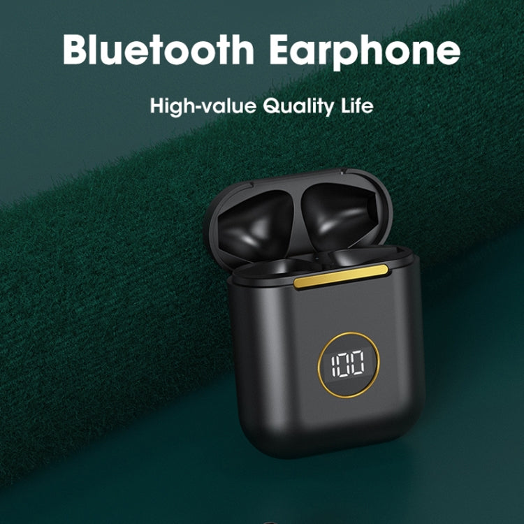X1 TWS  LED Digital Display Wireless Noise Reduction Sport Bluetooth Headphone(Blue)