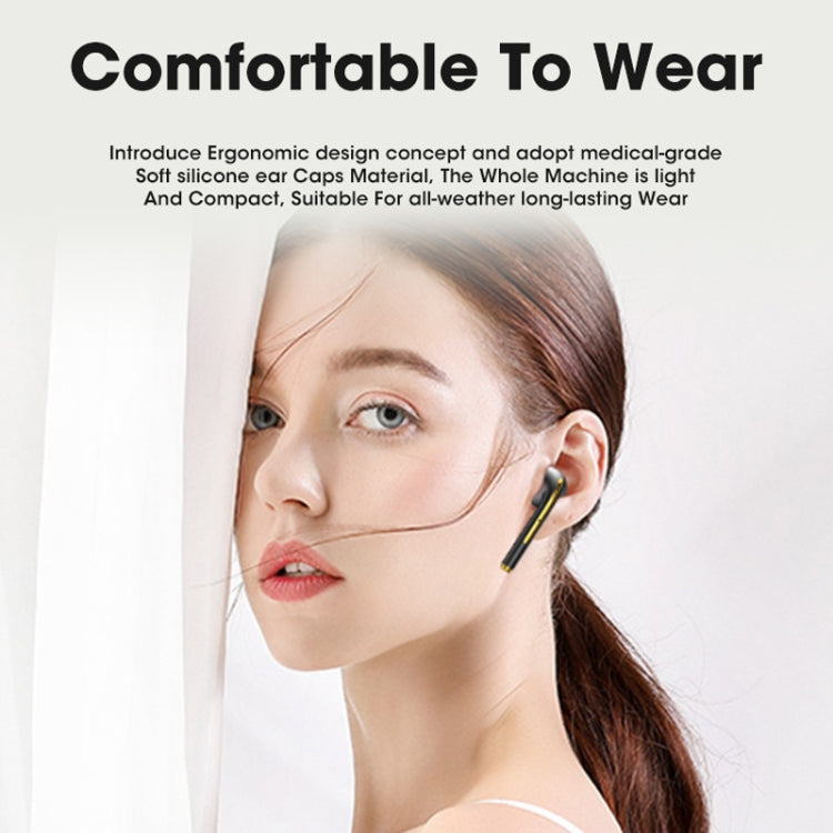 X1 TWS  LED Digital Display Wireless Noise Reduction Sport Bluetooth Headphone(Blue)
